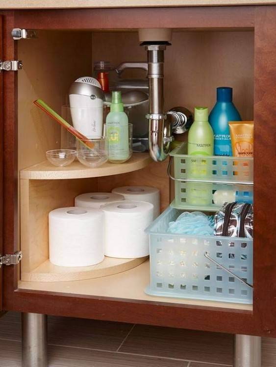 Under sink storage ideas