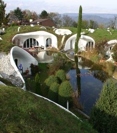 Designed by Archer & Buchanan Architecture to house a collection of Tolkien  memorabilia for an avid enthusiast, the 600 square foot Hobbit House  provides an