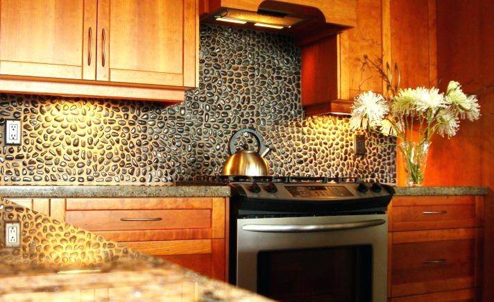 Tuscan Backsplash Cool Style Kitchen Design With Broken White Kitchen  Cabinet With Drawers And Also Marble Flooring And Patterned Ceramic Tiles  Tuscan