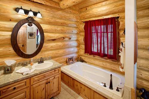 log cabin bathroom designs ideas lodge decor office and bedroom images