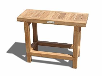 Ala Teak Shower Seat Bench with Storage Shelf for Seating, Support &  Relaxation,