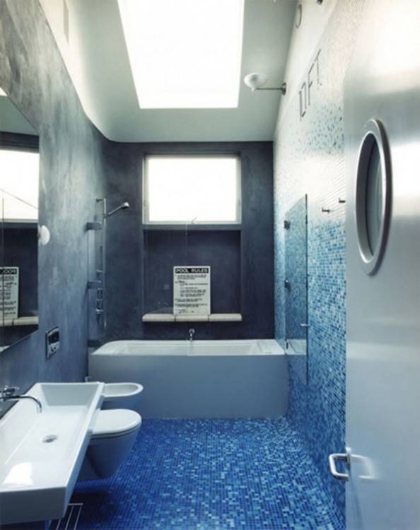 Attractive Black And White Bathroom Ideas Also Elegant Dark Brown Vanity  And Black Marble Countertop Also Modern White Toilet Also Unique Tile Floor  Design