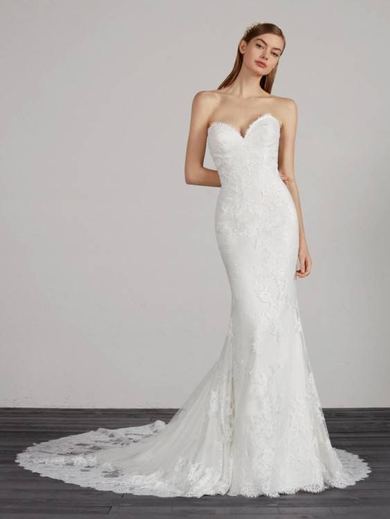 Ines Di Santo Light Ivory Silk Taffeta Metis X Formal Wedding Dress Size 8  (M
