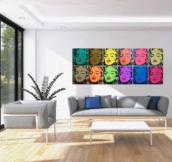 com: Canvas Wall Art Pictures Home Decor Living Room Framework 3  Pieces Abstract Blue Buddha Portrait Paintings Printed Flower Poster:  Posters &