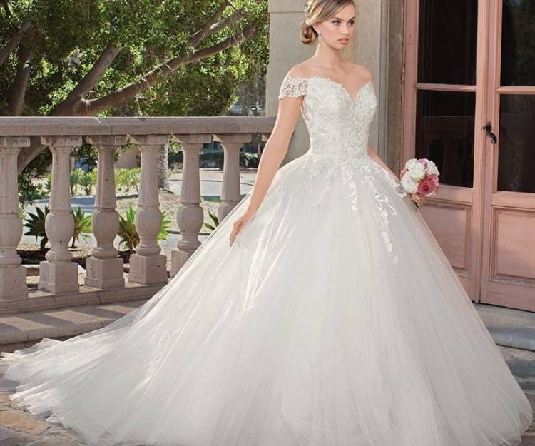 casablanca spring 2018 three quarter sleeves deep plunging sweetheart  neckline full embellishment elegant fit and flare wedding dress low open  scoop back