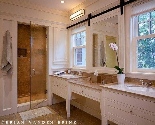 bathroom sink under window ideas