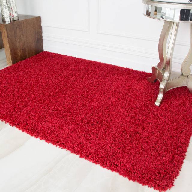 Super Soft Shaggy Rugs Round Area Rugs Modern Shag Burgundy Carpet Living  Room Carpet Bedroom Rug Dispoable Rugs Solid Home Decorator Floor Rug and  Floor