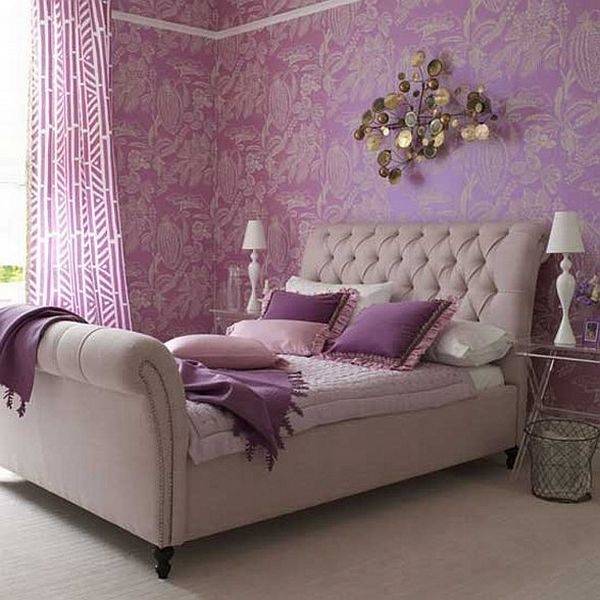 purple bedroom decorating  ideas