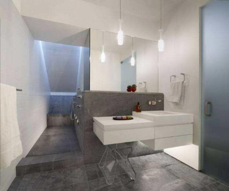 grey bathroom decor precious small bathroom decor style with artistic  painting amazing modern grey marble stone