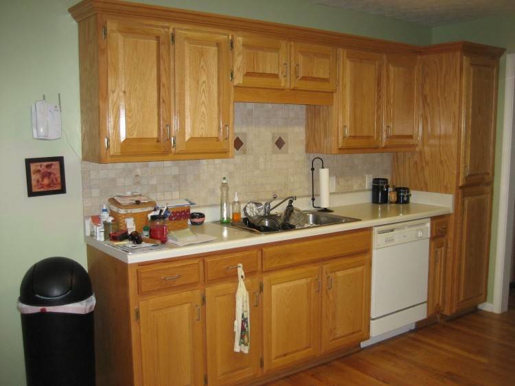 red kitchen walls