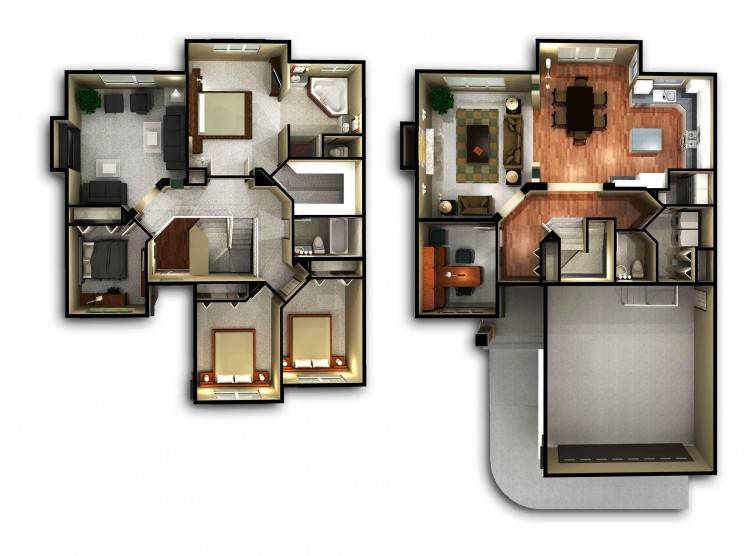 Full Size of 4 Bedroom House Floor Plan Design 3d In Nigeria India Plans  Awesome Awe