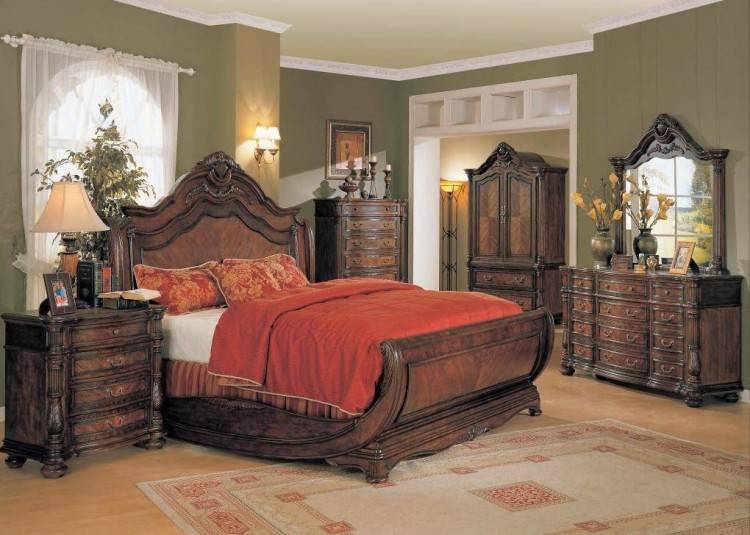 Inspiring Cherry Wood Bedroom Furniture Dark TrellisChicago