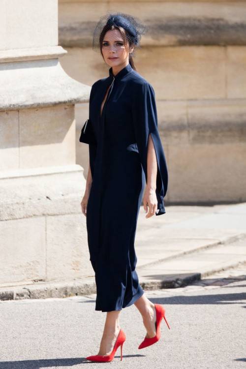 David Beckham and Victoria Beckham arrive to attend the Royal Wedding of  Prince William to Catherine Middleton at Westminster Abbey on April 29,