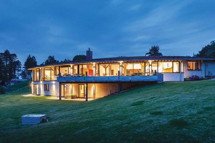 The second episode of the current series of Grand Designs, aired in  September 2018, featured this modern, steel framed, floating glass house  built by our