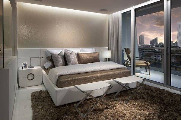 sleek bedroom