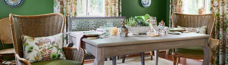 View of kitchen; Main View of Garden Room