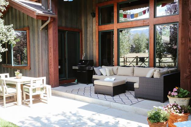 By day, the firepit patio afforded spectacular views