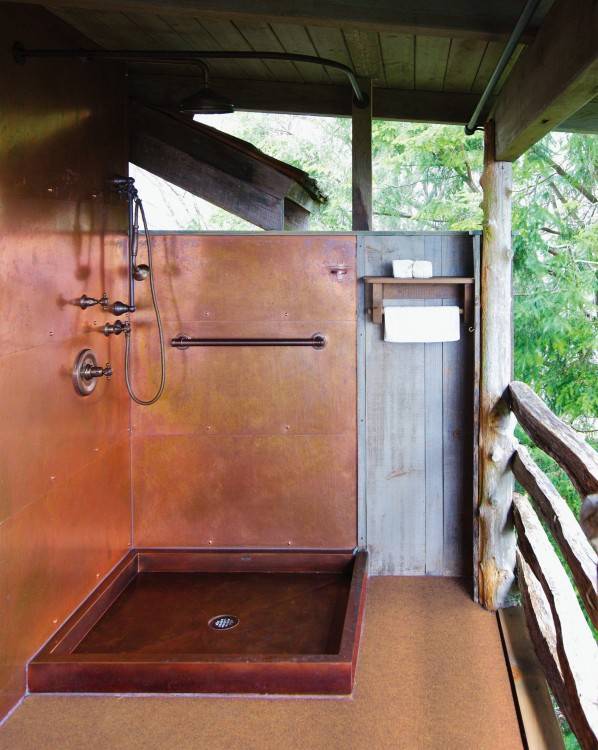 copper shower