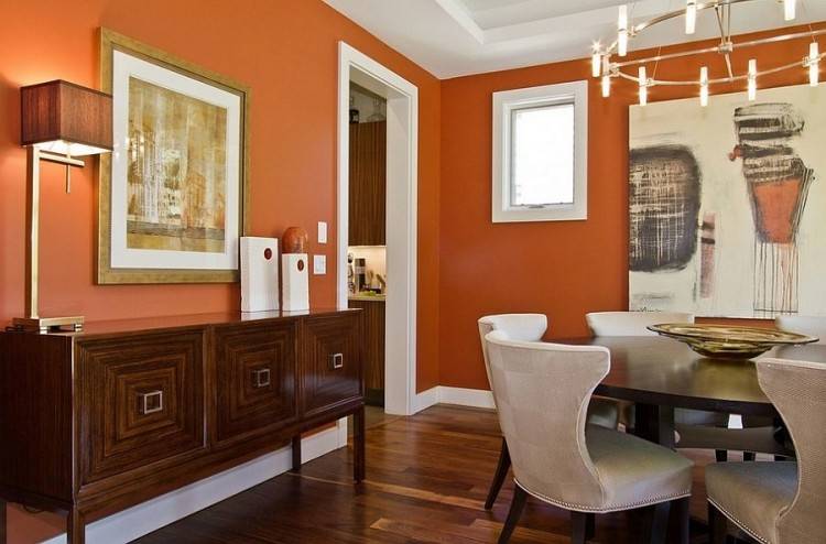 The Yellow Cape Cod: Before and After~A Dining Room Design Plan Comes To  Life – Love the burnt orange! Source by laurelflower The Yellow Cape Cod:  Before