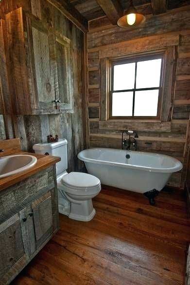 small cabin bathroom