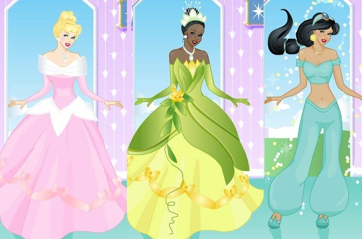 Princess Jasmine Style Wedding Dresses With Disney Dressed Up Girl 9