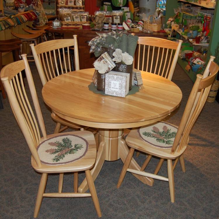 Same essential design as the Lake Placid Dining Table shown above except  this table top is 3/4 inches thick as opposed to 1 1/2 inches on the Lake  Placid