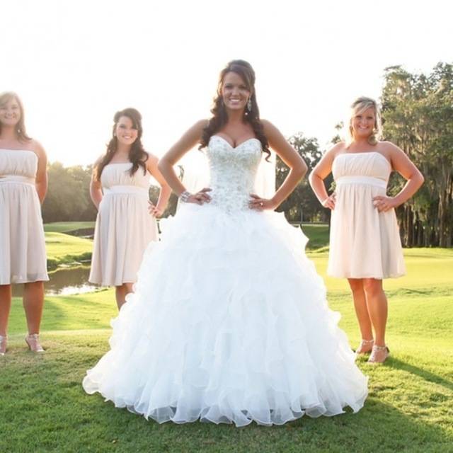 White Beaded Bodice Strapless Ball Gown Wedding Dress with Bolero