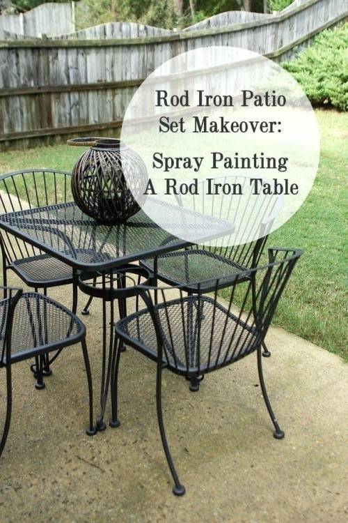 How to spray paint outdoor metal furniture to last a long time