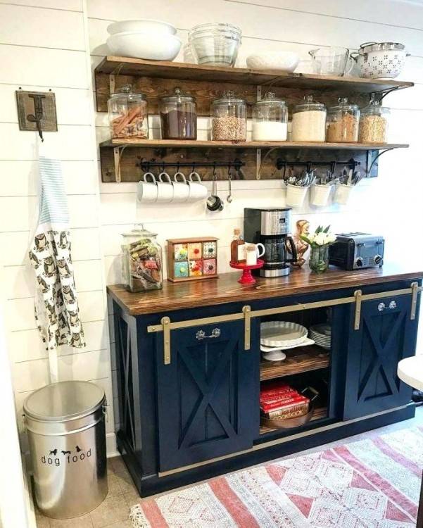 Open Shelving: We're loving open shelving in the kitchen and are definitely  down to DIY our own