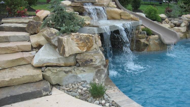 Inground Swimming Pool Designs Rock Slide Gorgeous Pools That Will Leave  Your Mouth Open