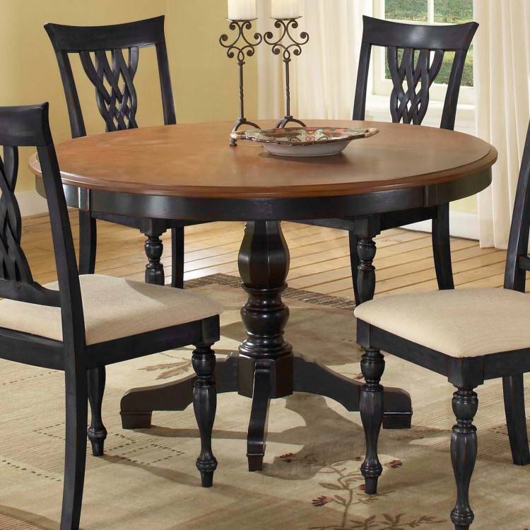 Remarkable Dining Room Large Round Oak Table Chairs Within Big Remodel