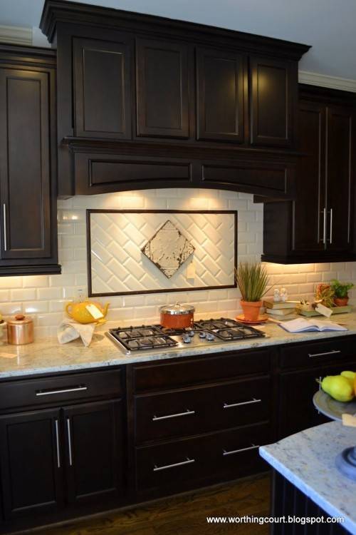 Kitchen Backsplash Ideas Tile Glass Metal White Porcelain Tiles Dark Brown  Designs Subway Stone Black Color Design Pictures Maple Cabinets Painted  Sherwin