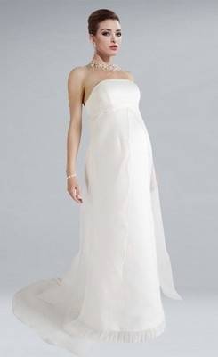 Discount 2015 Chiffon Maternity Wedding Dresses Open Back A Line Lace Bridal  Gowns For Pregnant Women Sweep Train Vestidos W4146 Wedding Dresses For  Brides