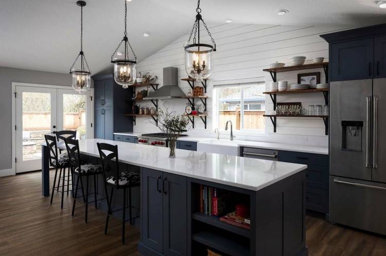 Home Design Apron Sinks With Lokadote And Cream Cabinet Kitchen Island  Black Countertop White Sink Kohler Front Farmhouse Ikea Country Cabinets  Metal