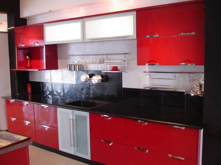 Red & Black Kitchen
